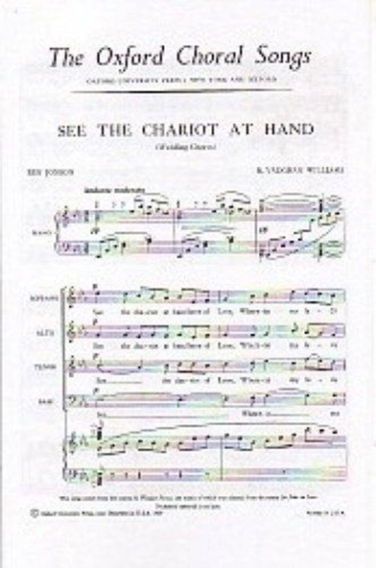 See the chariot at hand, Sheet music Book