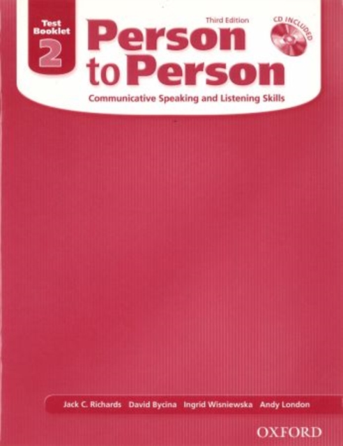Person to Person, Third Edition Level 2: Test Booklet (with Audio CD), Mixed media product Book