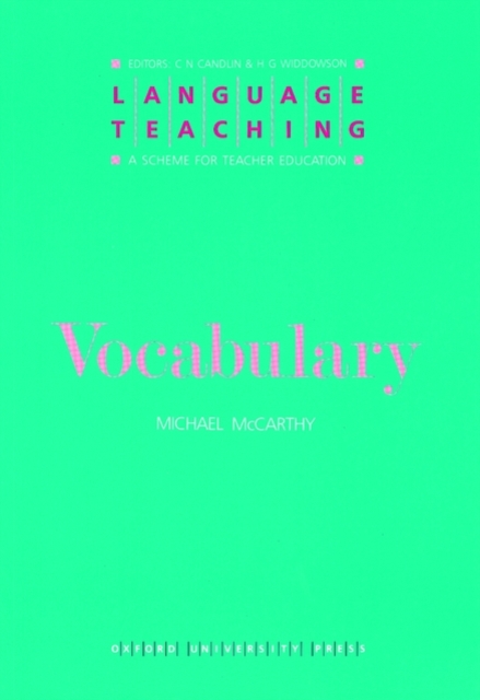 Vocabulary, Paperback / softback Book