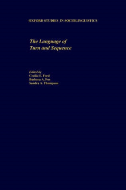 The Language of Turn and Sequence, Hardback Book