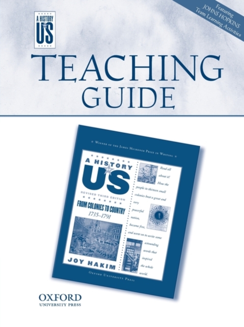 A History of US: From Colonies to Country : Teaching Guide, Book 3, Paperback / softback Book