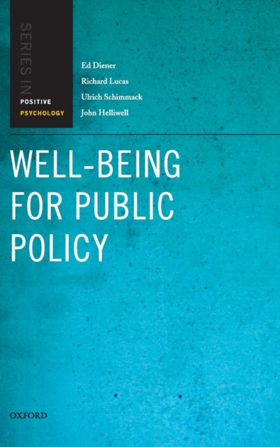 Well-Being for Public Policy, Hardback Book