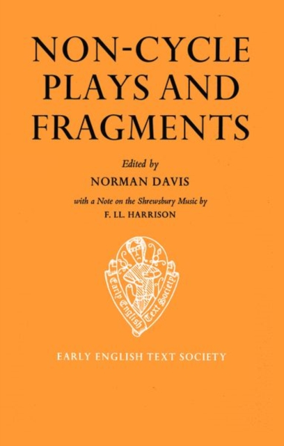 Non-Cycle Plays and Fragments, Hardback Book