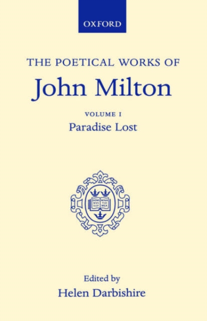 Poetical Works: Volume 1. Paradise Lost, Hardback Book