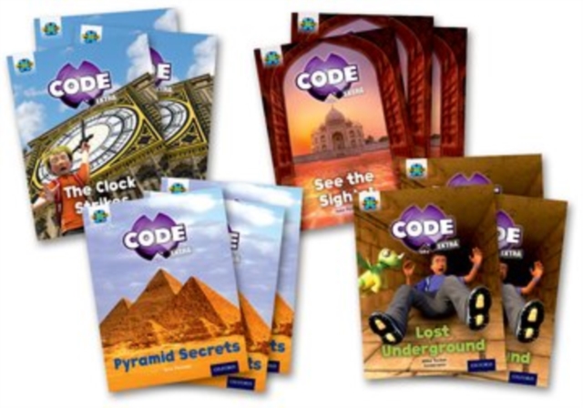 Project X CODE Extra: Purple Book Band, Oxford Level 8: Wonders of the World and Pyramid Peril, Class pack of 12, Paperback / softback Book