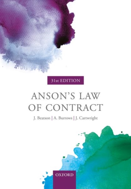 Anson's Law of Contract, Paperback / softback Book
