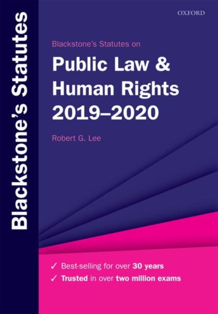 Blackstone's Statutes on Public Law & Human Rights 2019-2020, Paperback / softback Book