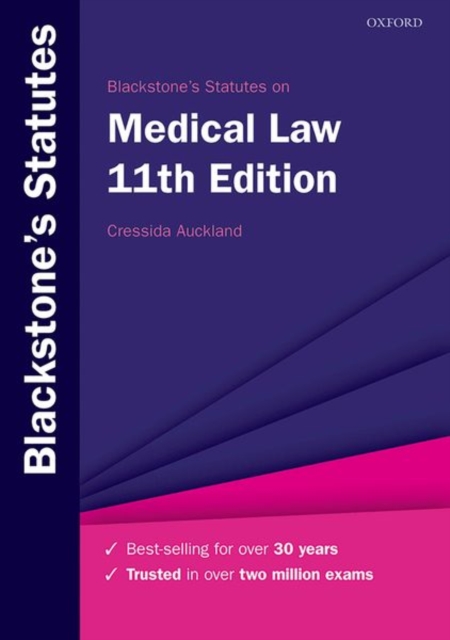 Blackstone's Statutes on Medical Law, Paperback / softback Book