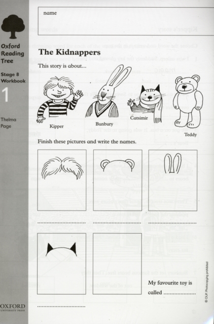 Oxford Reading Tree: Level 8: Workbooks: Workbook 1: The Kidnappers and Viking Adventures (Pack of 6), Paperback / softback Book