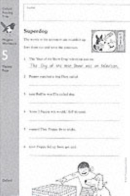 Oxford Reading Tree: Level 9: Workbooks: Workbook 2: Superdog and The Litter Queen (Pack of 6), Paperback / softback Book