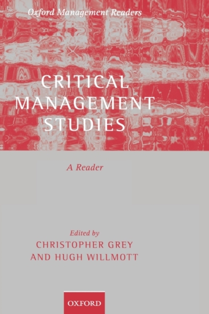 Critical Management Studies : A Reader, Hardback Book