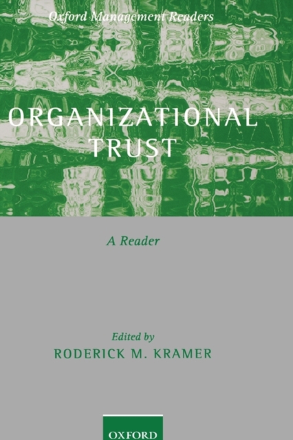 Organizational Trust : A Reader, Paperback / softback Book
