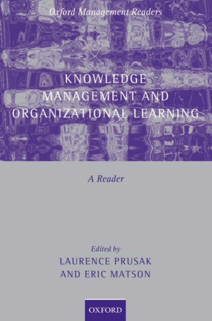 Knowledge Management and Organizational Learning : A Reader, Hardback Book