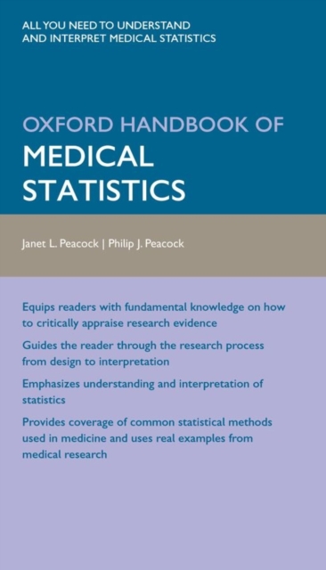 Oxford Handbook of Medical Statistics, Paperback / softback Book