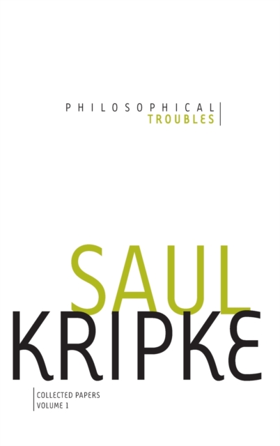 Philosophical Troubles : Collected Papers, Volume 1, Hardback Book