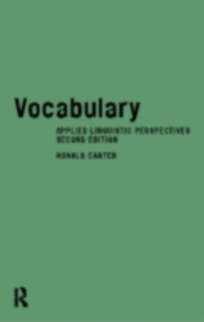 Vocabulary : Applied Linguistic Perspectives, PDF eBook