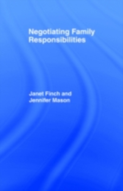 Negotiating Family Responsibilities, PDF eBook