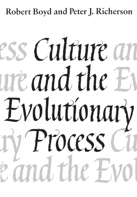 Culture and the Evolutionary Process, Paperback / softback Book