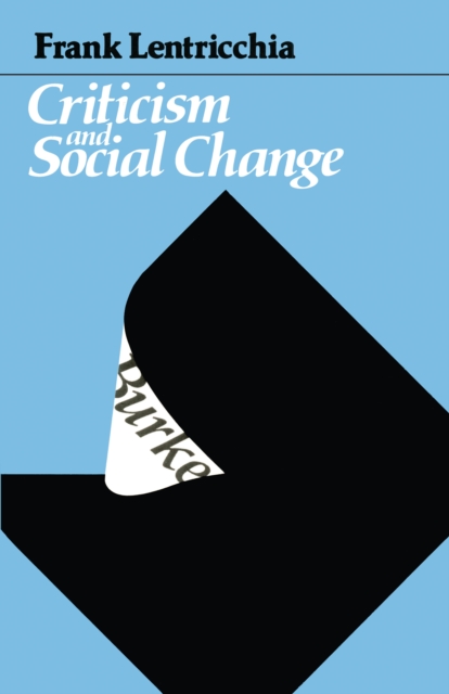 Criticism and Social Change, PDF eBook
