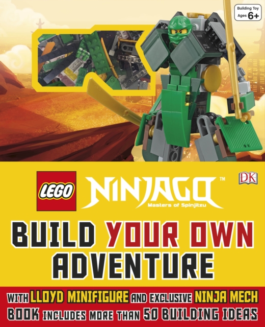 LEGO (R) NINJAGO (R) Build Your Own Adventure : With Lloyd minifigure and Ninja Mech model, Hardback Book