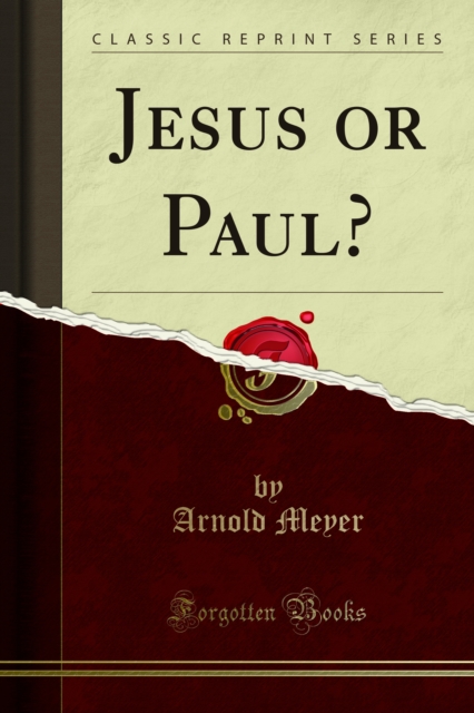 Jesus or Paul?, PDF eBook