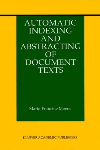 Automatic Indexing and Abstracting of Document Texts, PDF eBook