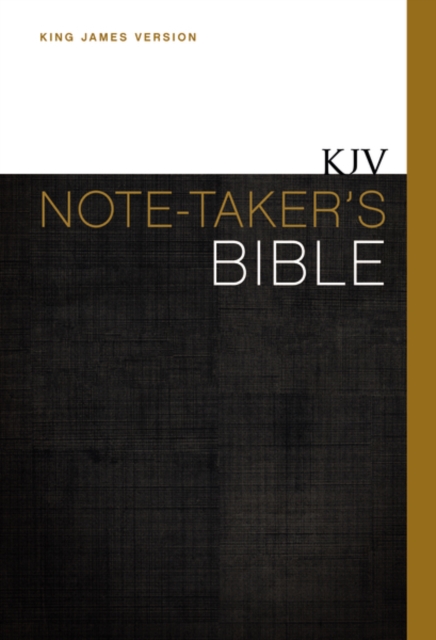 KJV, Note-Taker's Bible, Hardcover, Red Letter Edition, Hardback Book
