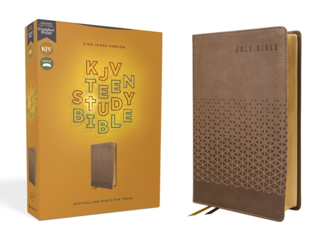 KJV, Teen Study Bible, Leathersoft, Brown, Comfort Print, Leather / fine binding Book