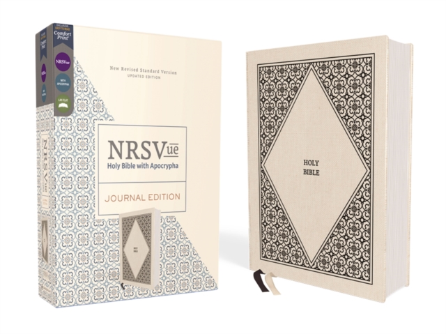 NRSVue, Holy Bible with Apocrypha, Journal Edition, Cloth over Board, Cream, Comfort Print, Hardback Book