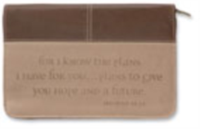 Jeremiah 29:11 Italian Duo-Tone Chocolate/Toasted Almond Large, Other merchandise Book