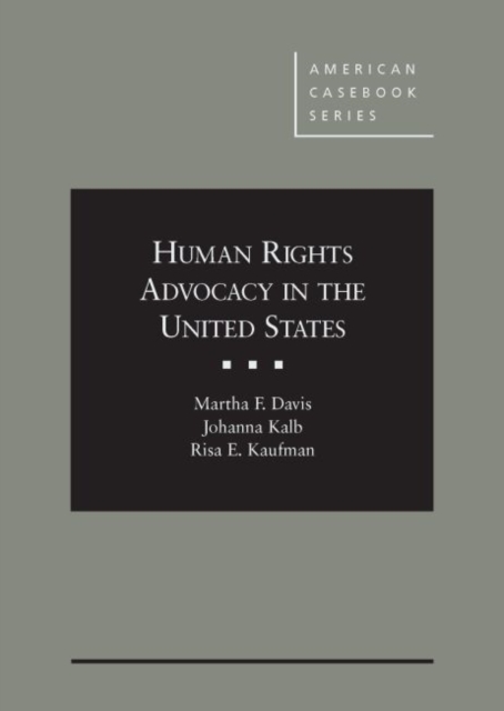 Human Rights Advocacy in the United States, Hardback Book