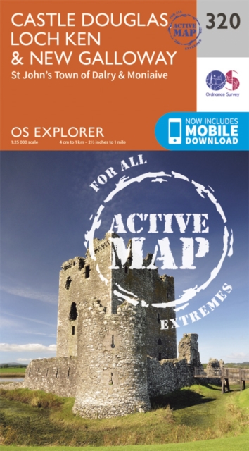 Castle Douglas, Loch Ken and New Galloway, Sheet map, folded Book