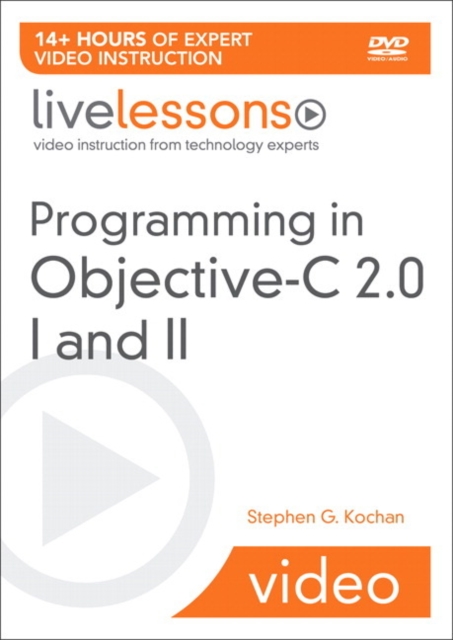 Programming in Objective-C 2.0 LiveLessons (Video Training) : Part I: Language Fundamentals and Part II: iPhone Programming and the Foundation Framework, DVD-ROM Book