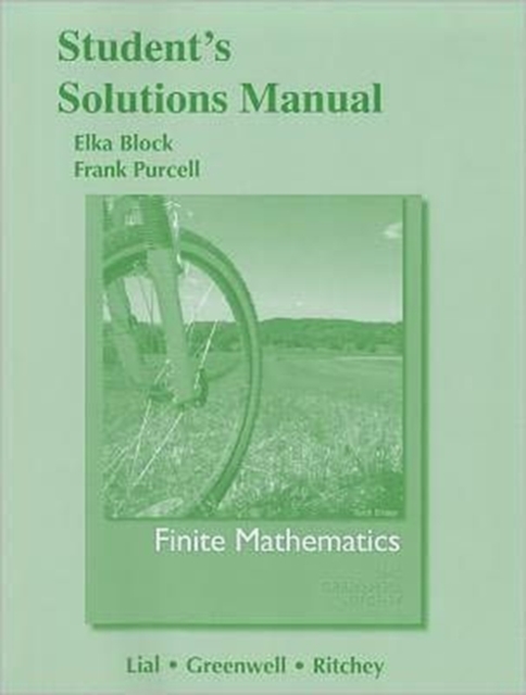 Student Solutions Manual for Finite Mathematics, Paperback / softback Book