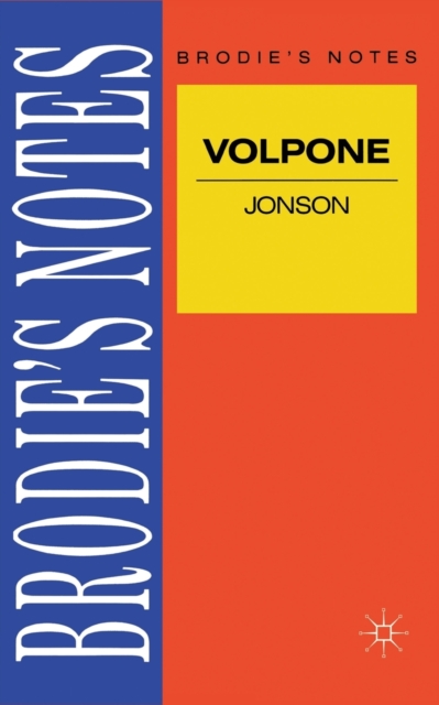 Jonson: Volpone, Paperback / softback Book
