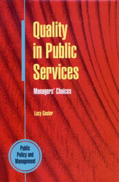 Quality in Public Services, Paperback / softback Book