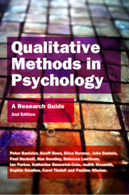 Qualitative Methods In Psychology: A Research Guide, Paperback / softback Book