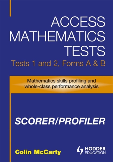 Access Mathematics Tests (AMT) 1 & 2 Scorer/Profiler CD-ROM, CD-Audio Book