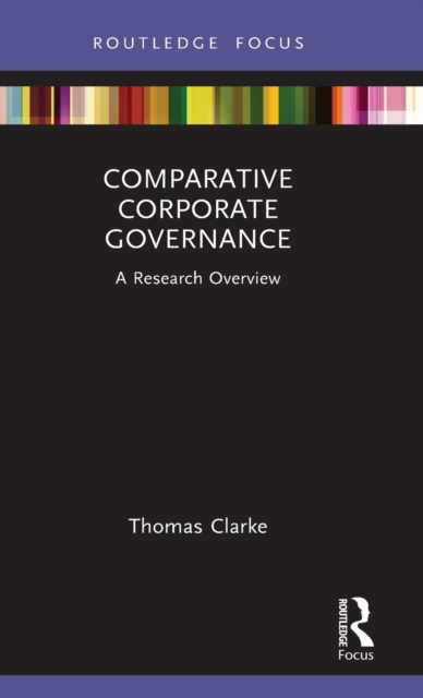 Comparative Corporate Governance : A Research Overview, Hardback Book