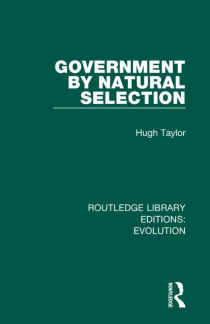Government by Natural Selection, Hardback Book