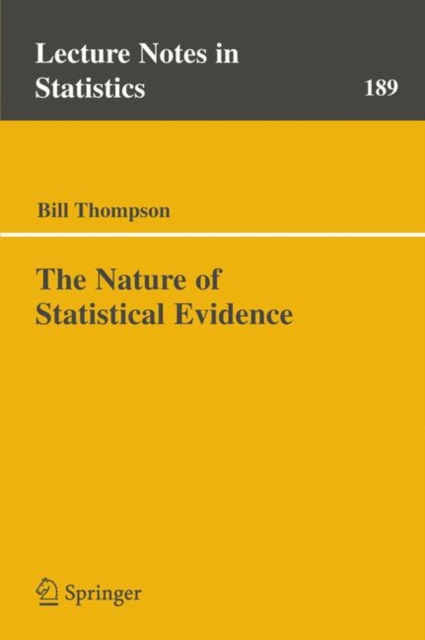 The Nature of Statistical Evidence, Paperback / softback Book
