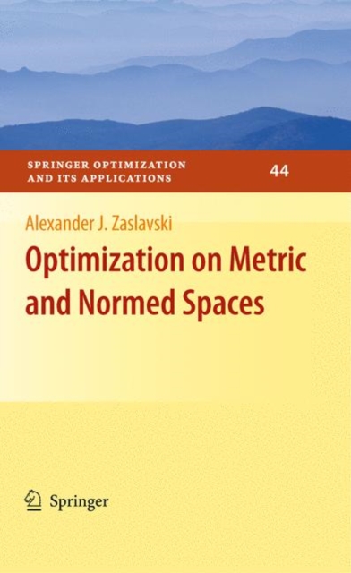 Optimization on Metric and Normed Spaces, Hardback Book
