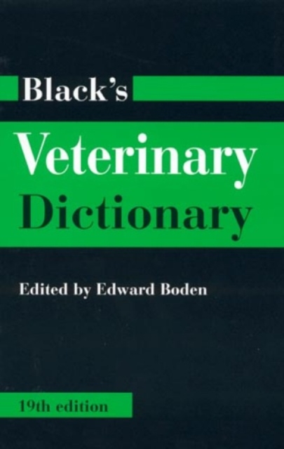 Black's Veterinary Dictionary, Hardback Book