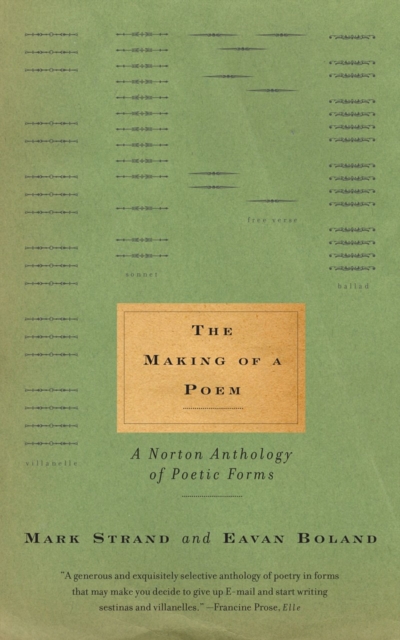The Making of a Poem : A Norton Anthology of Poetic Forms, Paperback / softback Book