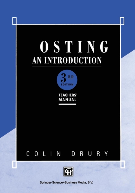 Costing : An introduction Teachers' Manual, Paperback / softback Book