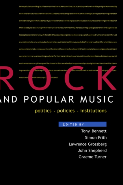 Rock and Popular Music : Politics, Policies, Institutions, Paperback / softback Book