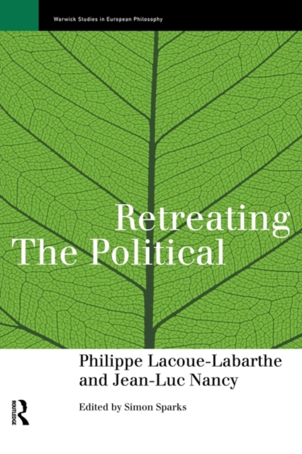 Retreating the Political, Paperback / softback Book