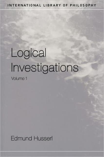 Logical Investigations Volume 1, Paperback / softback Book