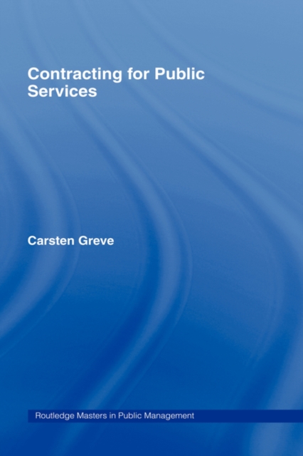 Contracting for Public Services, Hardback Book