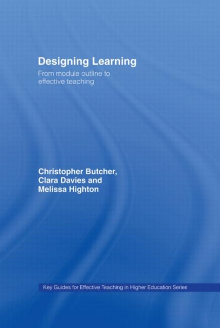 Designing Learning : From Module Outline to Effective Teaching, Hardback Book